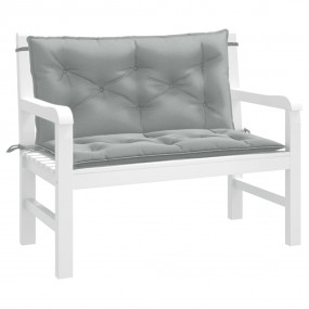 Garden Bench Cushion Melange Light Grey 100% Polyester