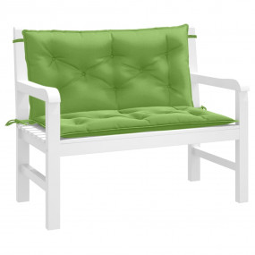 Garden Bench Cushion Melange Green 100% Polyester