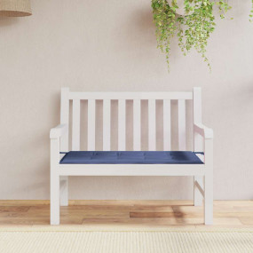 Garden Bench Cushion Navy Blue Oxford fabric (100% poly...
