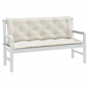 Garden Bench Cushion Melange cream 100% polyester