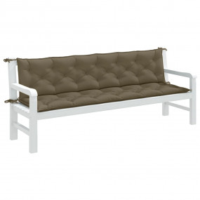 Garden Bench Cushion Melange taupe 100% polyester