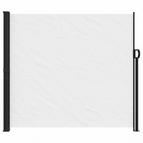Retractable Side Awning White Polyester with PU coating