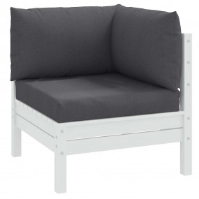 Pallet Cushion Melange Anthracite 100% Polyester