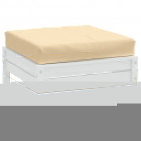 Pallet Cushion Melange beige 100% polyester, foam fiber