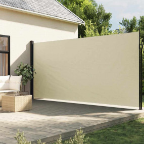 Retractable Side Awning Cream