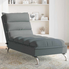 Massage Chaise Lounge Dark Grey
