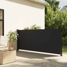 Retractable Side Awning Black