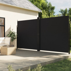 Retractable Side Awning Black
