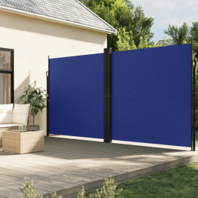 Retractable Side Awning Blue