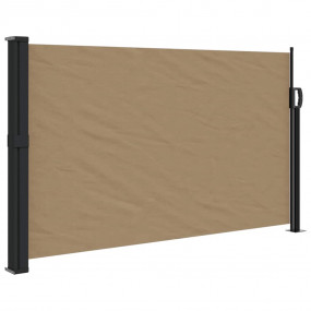 Retractable Side Awning Taupe 100% Polyester with PU co...