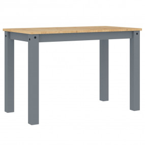 Dining Table Panama Grey Solid Pine Wood Medium Minimal...