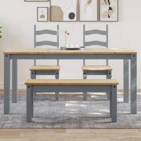 Dining Table Panama Grey Solid pine wood with honey wax...