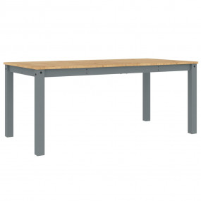 Dining Table Panama Gray Solid Pine Wood 70.9x35.4x29.5...