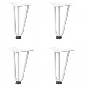 Hairpin Table Leg White Solid powder-coated steel 7.9 i...
