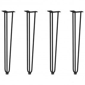 Hairpin Table Leg Black Solid powder-coated steel Mediu...