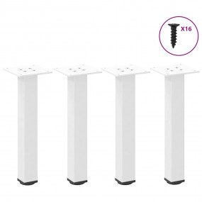 Coffee Table Leg White Powder-coated steel Adjustable h...