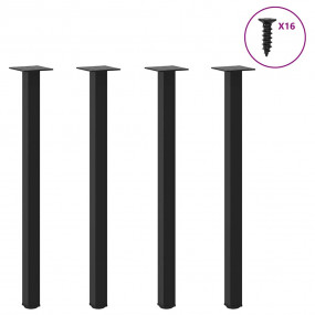 Coffee Table Leg Black Powder-coated steel Standard