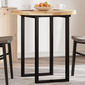 Table Top Natural Acacia Solid Acacia wood 27.6 in diam...