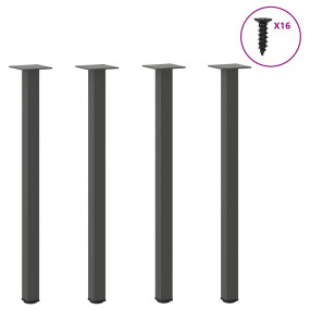 Coffee Table Leg Anthracite Powder-coated Steel Adjusta...