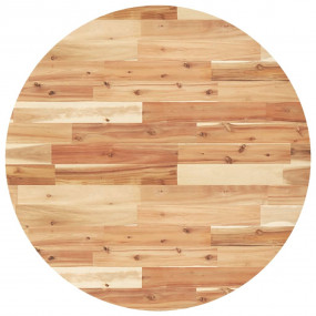 Table Top Natural wood Solid Acacia wood 31.5 in across
