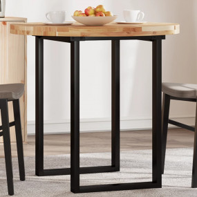Table Top Natural wood Solid acacia wood 31.5 in Durabl...