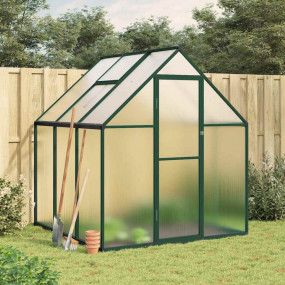 Greenhouse Green, Clear Aluminum, Polycarbonate