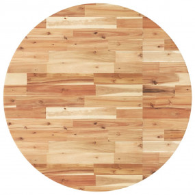 Table Top Natural Solid Acacia wood 35.4 in Durable Tab...