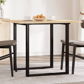 Table Top Natural wood Solid Acacia wood 35.4 x 35.4 in...