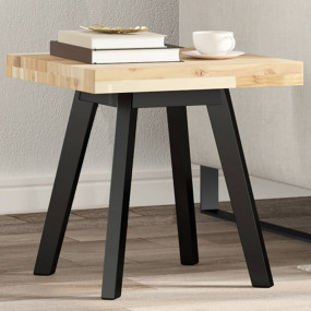 Table Top Natural Acacia Solid acacia wood 15.7x15.7 in...