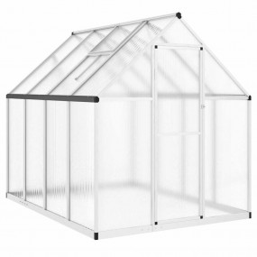 Greenhouse Silver and Transparent Aluminum, Polycarbona...