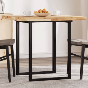Table Top Natural Wood Solid Acacia Wood 31.5 in x 31.5...