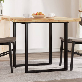 Table Top Natural wood Solid Acacia wood Square 35.4x35...
