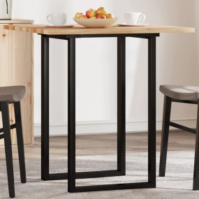 Table Top Natural Solid Acacia wood 27.6 in x 27.6 in D...