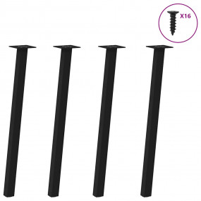 Coffee Table Leg Black Powder-coated steel 28.3 in tall...