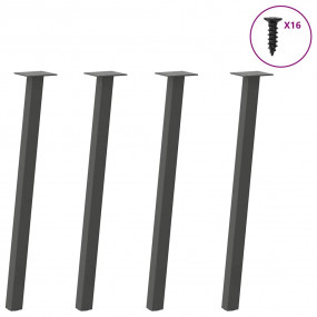 Coffee Table Leg Anthracite Powder-Coated Steel 28.3 in...