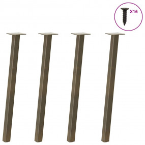 Coffee Table Legs Natural Steel Powder-coated Steel Med...