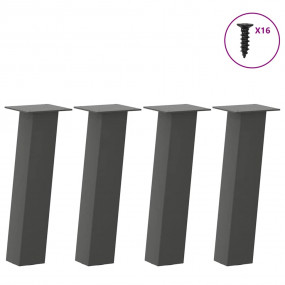 Coffee Table Leg Anthracite Powder-coated steel 11.8 in...