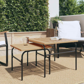 Garden Nest Of Coffee Table Set of 2 Brown and Black