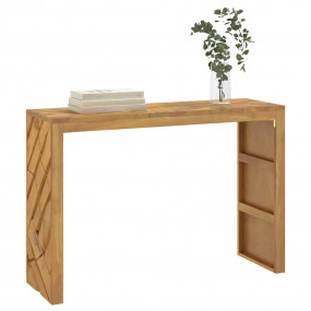 Console Table Teak Solid Teak Wood 43.3 in x 13.8 in x ...