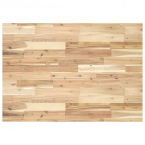 Table Top Natural Wood Solid Acacia Wood 31.5 x 27.6 in...