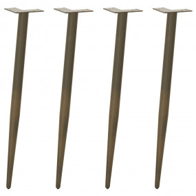 Coffee Table Leg Natural steel Powder-Coated Steel Adju...