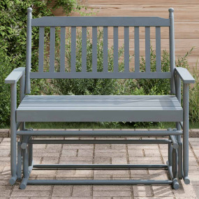 Glider Bench Grey Solid poplar wood Medium Ergonomic