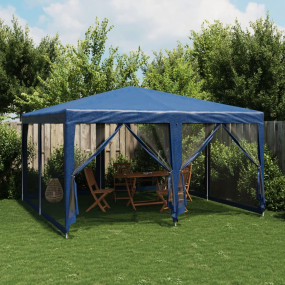 Party Tent Blue High-Density Polyethylene, Iron 13.1 x ...