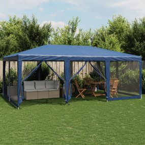 Party Tent Blue HDPE (high-density polyethylene), Iron ...