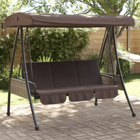 Garden Swing Bench Coffee Brown