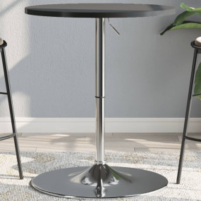 Bar Table Base Chrome Chromed Steel Medium Height-Adjus...
