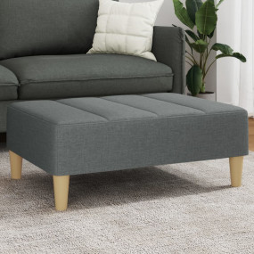 Footstool Dark Grey Polyester, Plywood, Foam, Plastic M...