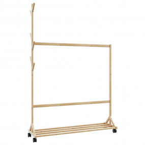 Clothes Rack Bamboo Medium Bamboo Clothes Rack Rectangu...