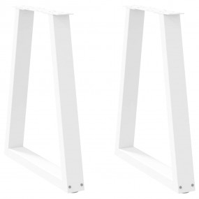 Coffee Table Leg Set of 2 White Powder-coated steel Sta...