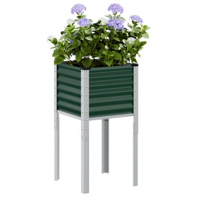 Garden Planter Green Steel Medium Durable Garden Plante...